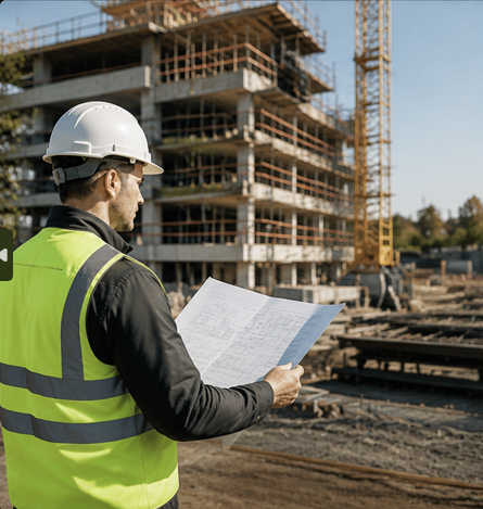 Bauleitung vor Ort